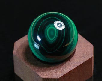 AAA&AA Grade Natural Malachite Sphere: Healing Crystal Decor (33mm), Heart Chakra, Anahata