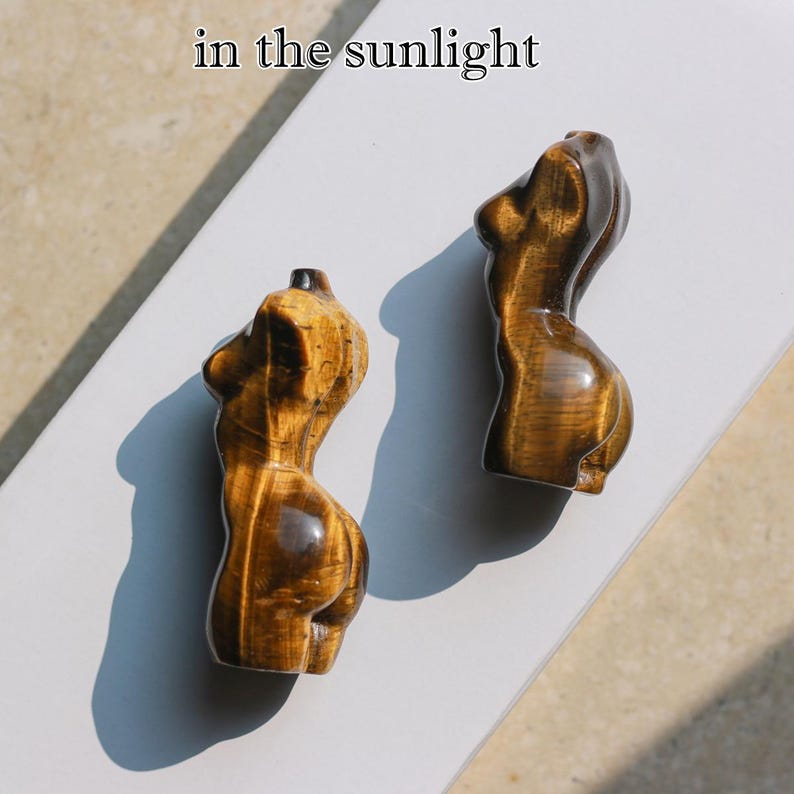 Tiger Eye Sleeping Cat、statue: Natural Stone,Decor Hand Carved ,chakra image 14