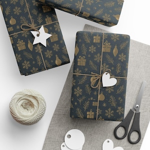 Elegant Holiday Wrapping Paper, Festive Gift Wrap, Christmas Wrapping, Eco-Friendly Gift Packaging, Unique Wrapping Supplies
