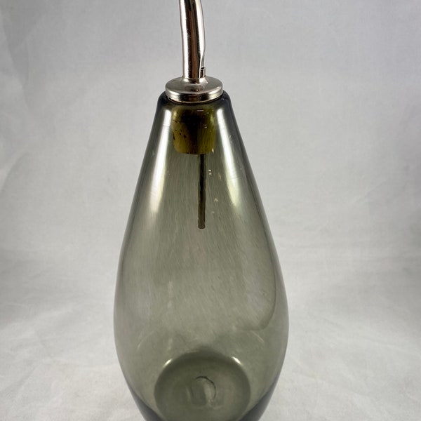 Hand Blown Glass Oil Decanter Etsy