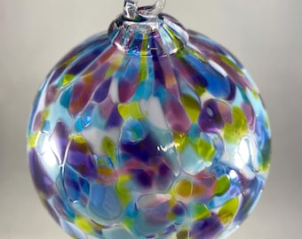 Wildflower Multicolor Mix Hand Blown Glass Ornament