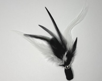 Cat Toy Tuxedo Feather Flier with Catnip and Bell