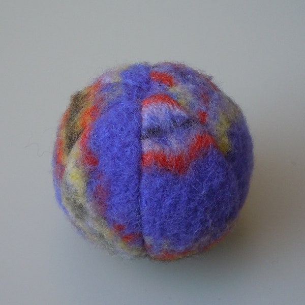 Upcycled Felted Wool Sweater Catnip Ball Cat Toy