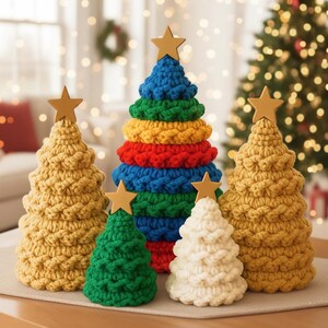 Crochet Christmas Tree Pattern, Easy Holiday Decor (PDF)