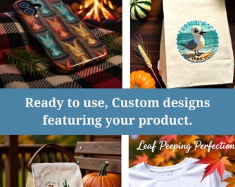 Digital Product Mockup Bundle Custom unique Jpg/Png Seasonal Holiday design Set 3 AI-Generated merchandise images for physical & POD Sellers