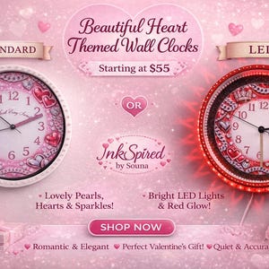 Reloj de pared personalizado con brillo