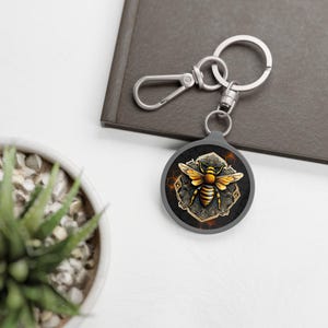 Speichern Sie die Bienen Schlüsselanhänger Tag, Honig Biene Charm Schlüsselanhänger, Inspirational Geschenk für Naturliebhaber, umweltfreundlicher Schlüsselanhänger