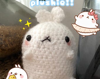 Molang ぬいぐるみ: かわいいアニメウサギ - Etsy 日本