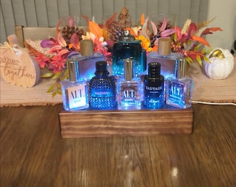 Handcrafted Perfume Display Stand | Customizable Fragrance Organizer