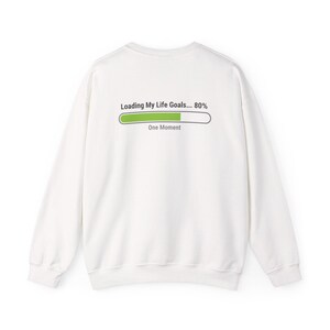 Sudadera de cuello redondo "Logging Bar Progress" / Sudadera Dream Chaser / Sudadera motivacional / Sudadera unisex cómoda "In Progress Life"