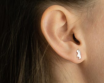 Unicorn Earrings – Sterling Silver Studs
