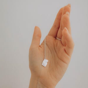 Capybara Necklace Sterling Silver