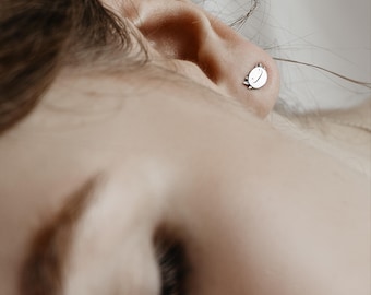 Boucles d'oreilles axolotl en argent sterling – Clous d'oreilles animaux mignons, bijoux axolotl en argent faits main, cadeau pour les amoureux des amphibiens, petites boucles d'oreilles en argent pour femme
