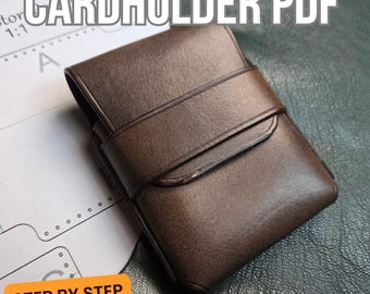 Compact Leather Cardholder PDF Pattern, Minimalist Wallet Template, Beginner Friendly, Instant Download