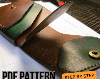 Mini Bifold Wallet PDF Pattern | Snap Closure Wallet | DIY Leathercraft | Beginner Friendly