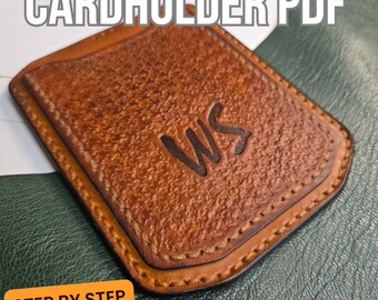 Leather Card Holder PDF Pattern, DIY Wallet, Beginner Friendly A4 Pattern, Instant Download