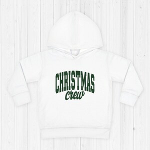 Christmas Crew Toddler Pullover Fleece Hoodie, Holiday Gift, Cozy Kids Wear, Festive Toddler Clothing, Christmas Sweater, Cute Baby Hoodie