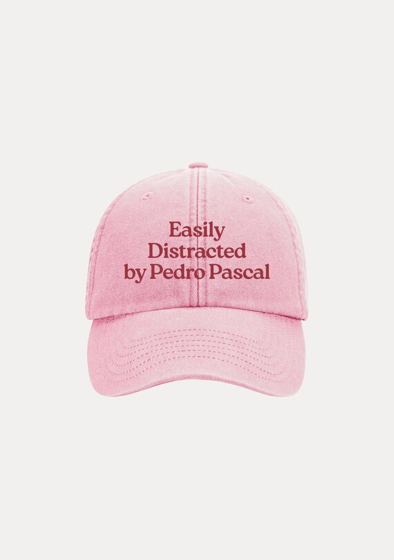 Easily Distracted by Pedro Pascal Vintage Pink Low Profile  display picture 3
