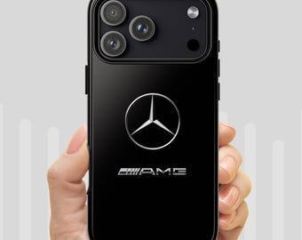 Custodia per telefono con logo originale Mercedes AMG, merchandising di corse automobilistiche di Formula 1, custodia resistente per iPhone 17 16 15 14 13 12 11 Pro Max Air, Samsung S25 S24