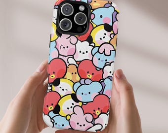 Etui na telefon Kpop, gadżet Arirang ARMY inspirowany BT21, wytrzymałe i estetyczne etui na iPhone'a 17 16 15 14 13 Pro Max Air MAGSAFE