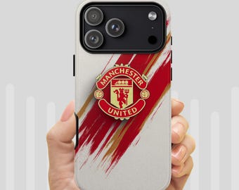 Etui na telefon Manchester United, prezenty sportowe z okazji Mistrzostw Świata FIFA w Piłce Nożnej, wytrzymałe, estetyczne etui na iPhone'a 17 16 Pro Max Air, Samsunga S26, Pixela