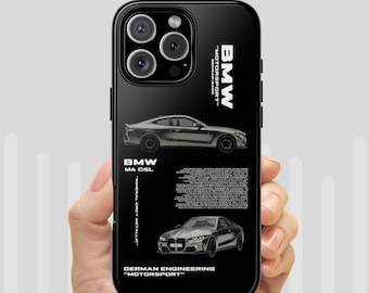 Etui na telefon z motywem samochodu sportowego, etui na telefon z motywem anime JDM, Motorsport M4 CSL, wytrzymałe etui na iPhone'a 17 16 15 14 13 12 11 Pro Max Air, Samsunga S25 S24