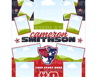 Banner editável para a formatura do Ensino Médio da AFHS | Modelo editável no Canva | AFHS | Nomes e fotos dos atletas | AFHS | Para imprimir ou exibir