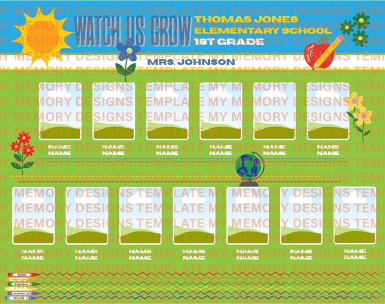 Editable Classroom Roster Template | Students’ Names & Photos | Watch ...
