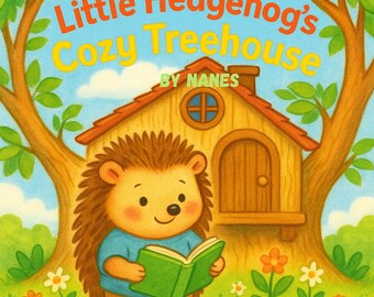 Hedgehog Treehouse Coloring Pages: 15 Woodland Animal Kids Sheets (PDF Download)