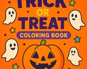 Halloween Coloring Pages for Kids | Cute & Fun Spooky Characters | Printable Halloween Activity Book for Toddlers, Preschool, Kindergarten