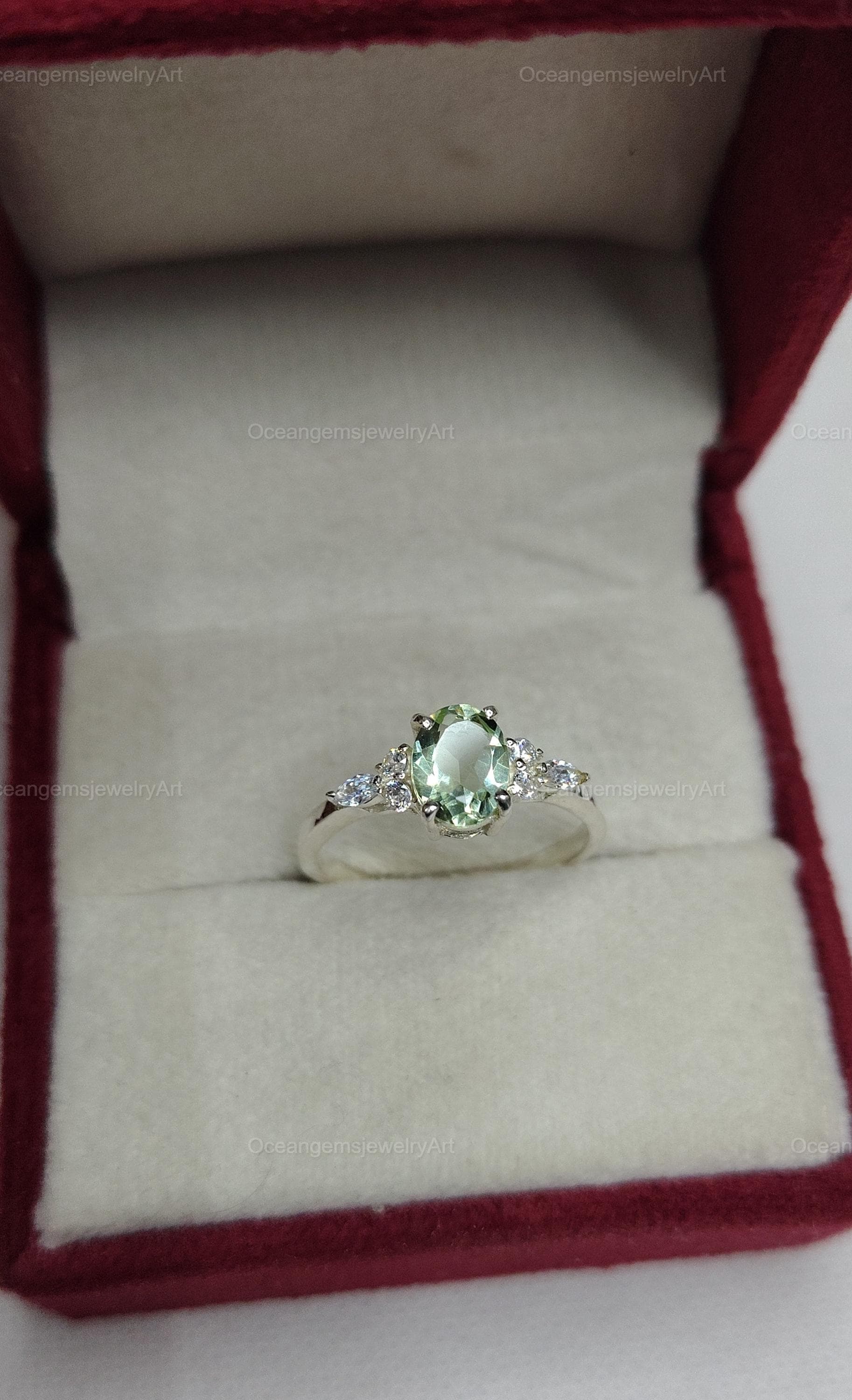 Zoe bague de mariage oreiller de 6 x 6 bague de