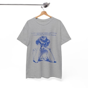 Emily Bronte Wuthering Höhen Zitat TShirt, literarisches T-Shirt, klassisches Literatur Shirt, Buch-Liebhaber Geschenk, englisches Major Top