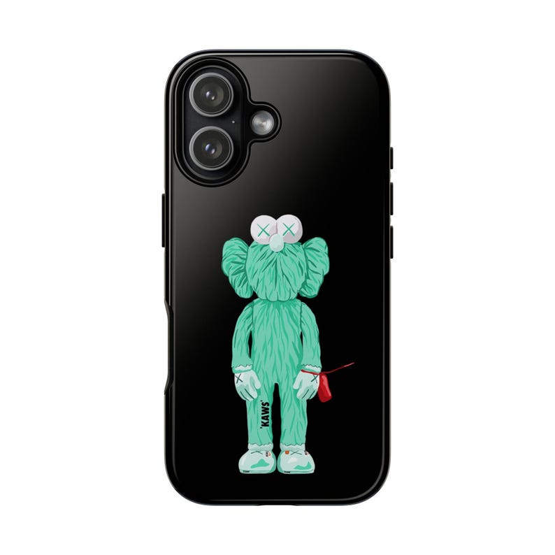 KAWS Inspired Phone Case: Dual Layer Protective Cover (Glossy/Matte) image 2