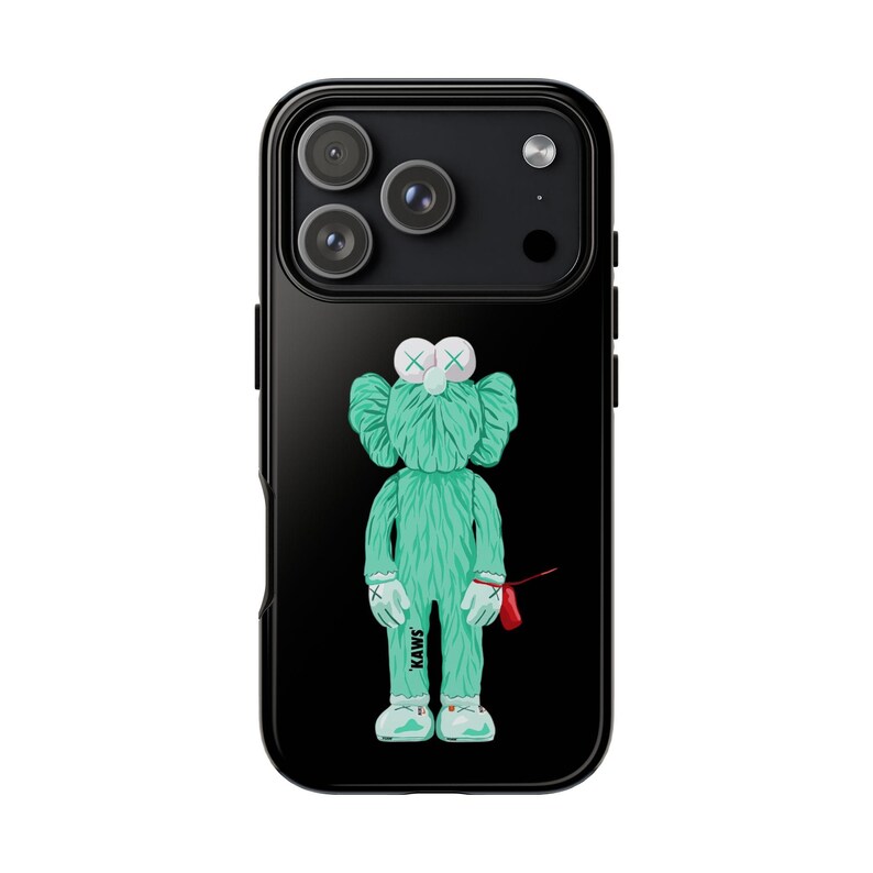 KAWS Inspired Phone Case: Dual Layer Protective Cover (Glossy/Matte) image 4