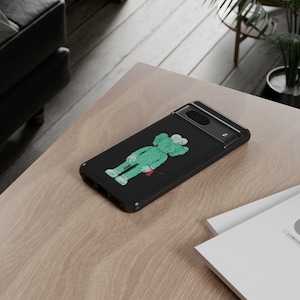 KAWS Inspired Phone Case: Dual Layer Protective Cover (Glossy/Matte) image 12