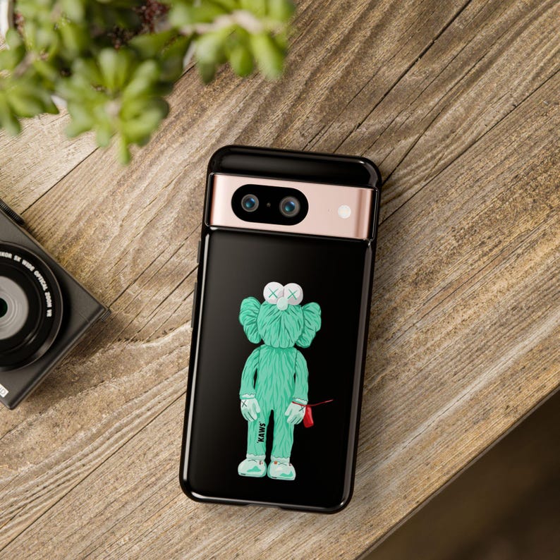 KAWS Inspired Phone Case: Dual Layer Protective Cover (Glossy/Matte) image 11