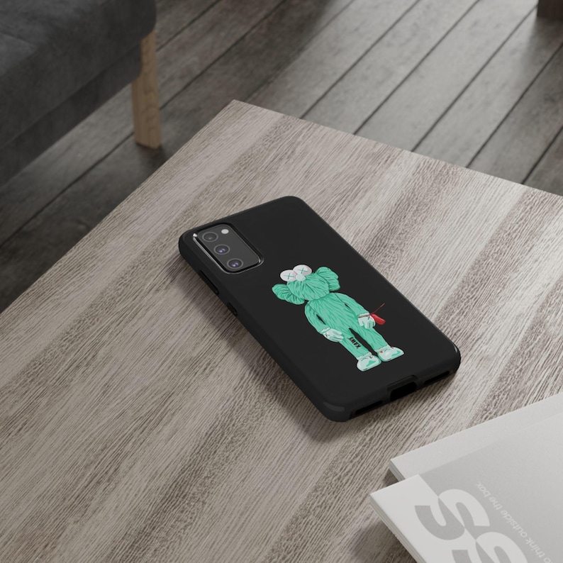 KAWS Inspired Phone Case: Dual Layer Protective Cover (Glossy/Matte) image 19
