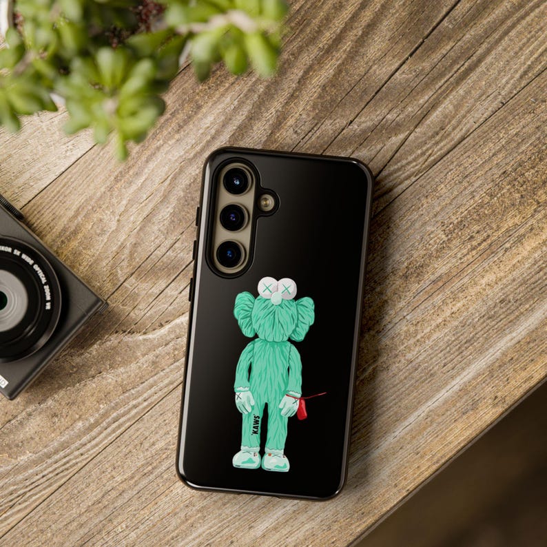 KAWS Inspired Phone Case: Dual Layer Protective Cover (Glossy/Matte) image 17