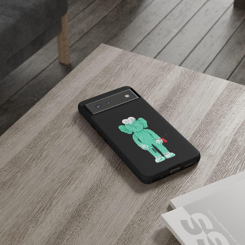 KAWS Inspired Phone Case: Dual Layer Protective Cover (Glossy/Matte) image 13