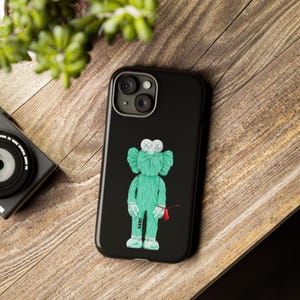 KAWS Inspired Phone Case: Dual Layer Protective Cover (Glossy/Matte) image 5