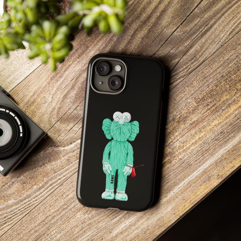 KAWS Inspired Phone Case: Dual Layer Protective Cover (Glossy/Matte) image 5