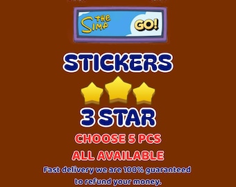 MonopolyGo Sticker 3 Stars | 5 pcs/order
