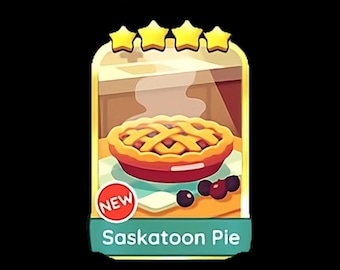 Pegatina de Monopoly_Go de Pastel de Saskatoon - Golden Blitz