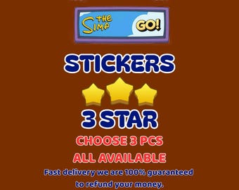 MonopolyGo Sticker 3 Stars | 3 pcs/order