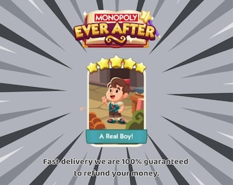 Monopoly_ Go Sticker ¡Un niño de verdad! Set de 5 estrellas 18 / Álbum Ever After