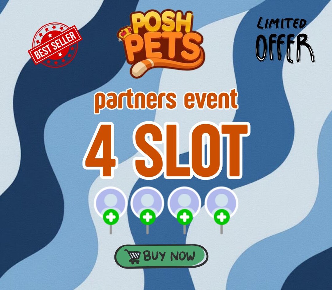 Monopoly_go Partners Event - 80k Points Full Carry 4 Slots - Etsy