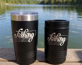 Gravierte Angelbecher: Polarkamel Thermobecher aus Edelstahl