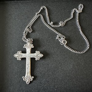 Cross Fleury Necklace - Etsy