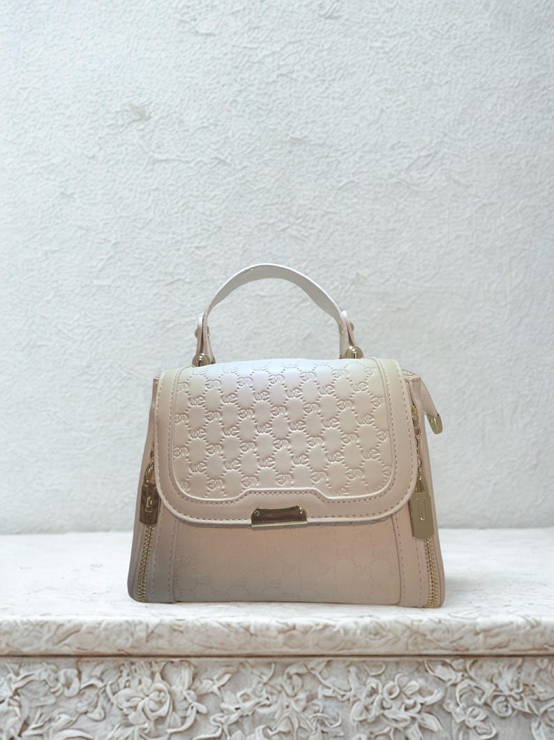 Luxury Pattern Mini Shoulder Bag – Designer-Style Crossbody Purse with Gold Hardware image 6