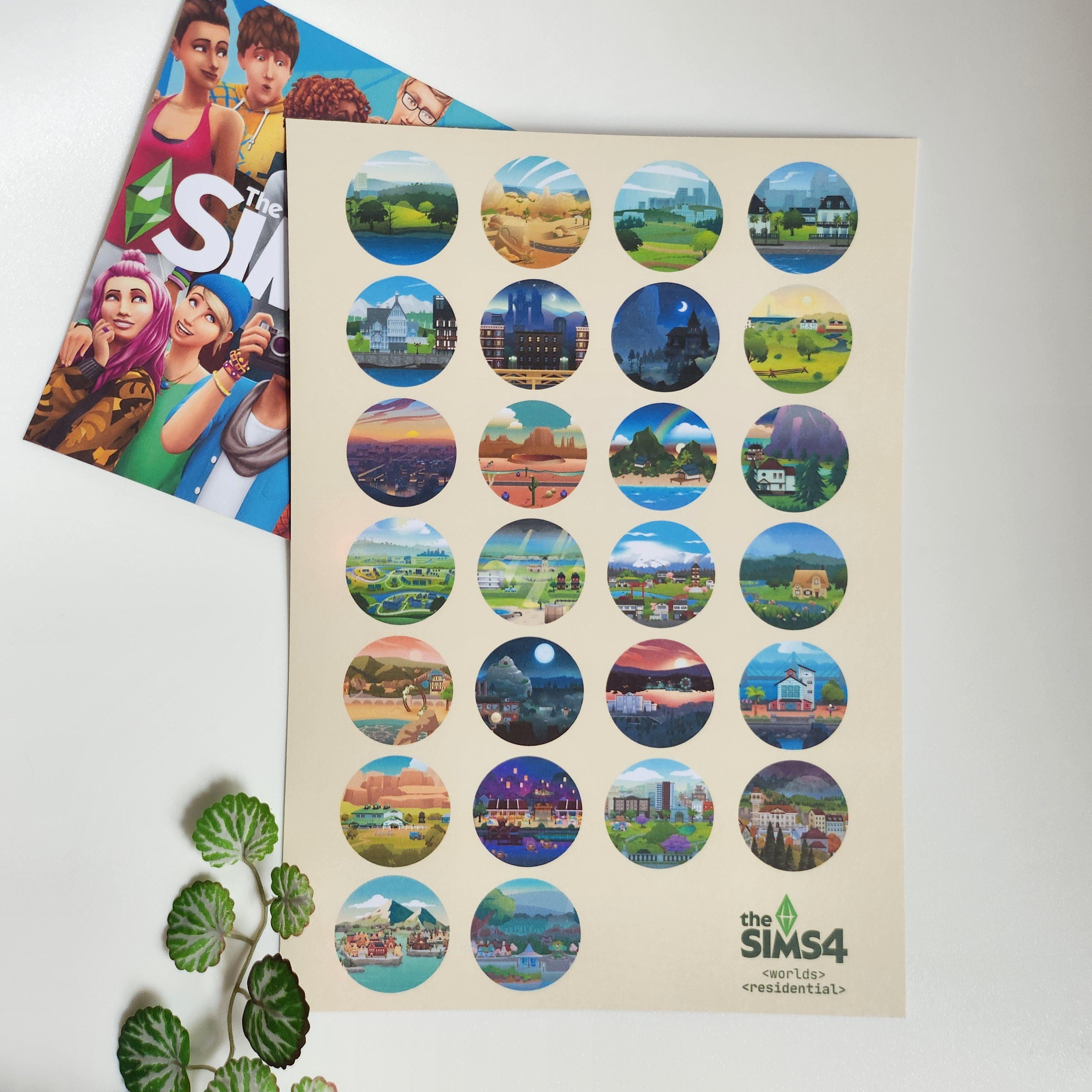 Sims 4 Worlds Art Print - Etsy